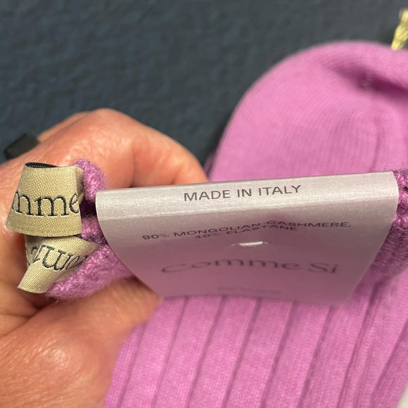 NEW Comme Si Cashmere socks in Lilac. UNISEX - Picture 6 of 7